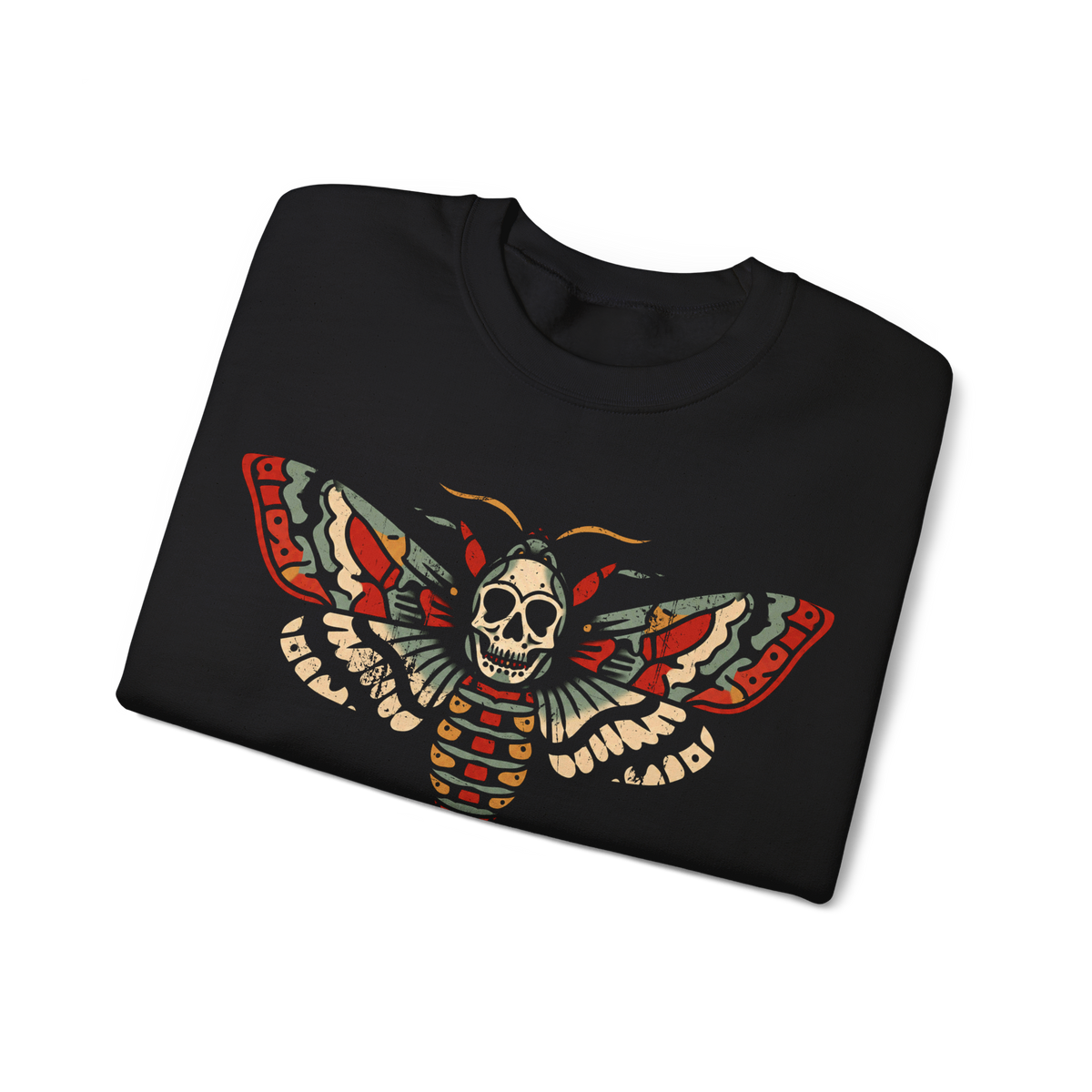 Death Moth American Traditional Crewneck