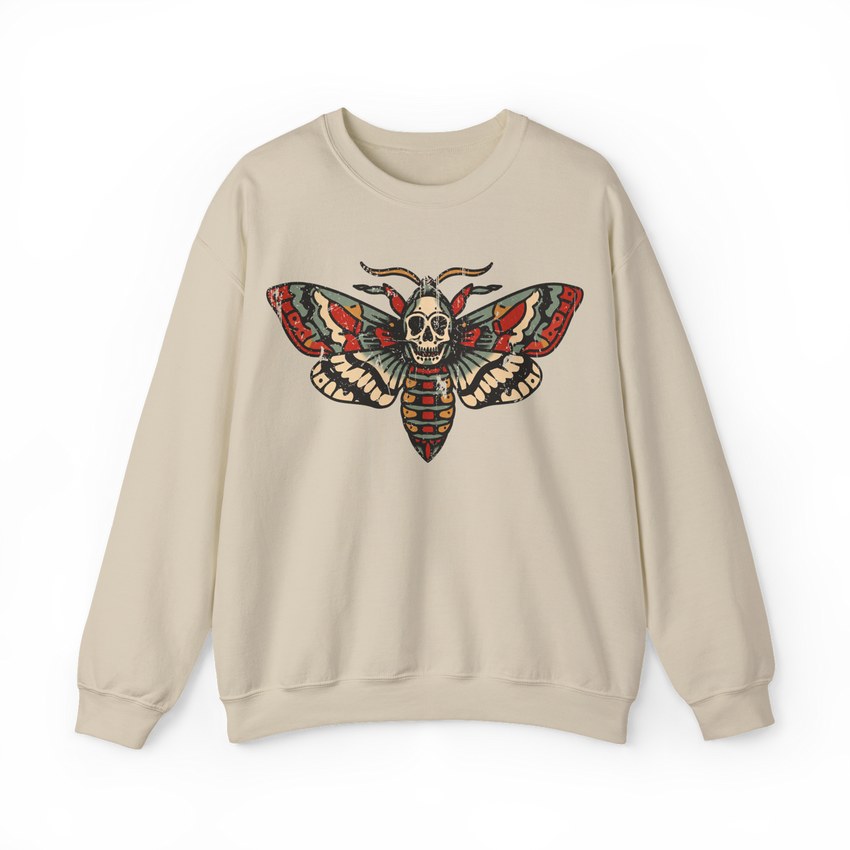 Death Moth American Traditional Crewneck