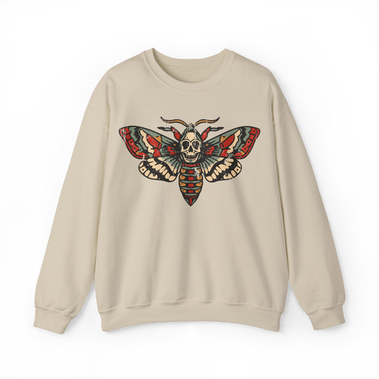 Death Moth American Traditional Crewneck