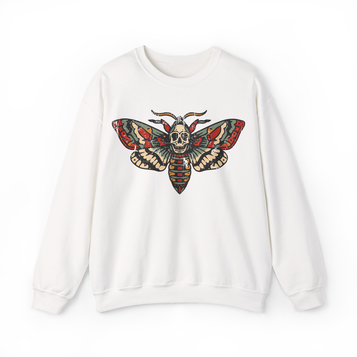 Death Moth American Traditional Crewneck